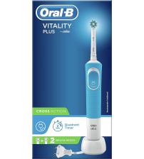 Braun VITALITY PLUS CR Oral-B Cross Action Electric Toothbrush - Blue